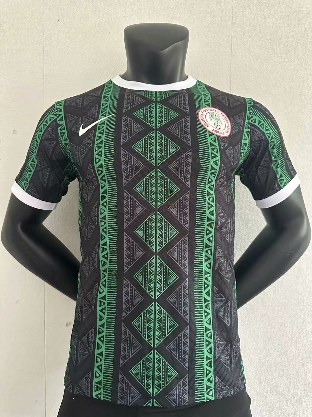 AAA Quality Nigeria 23/24 Black/Green Training Jersey(Player)